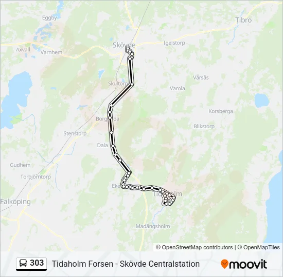 303  Line Map