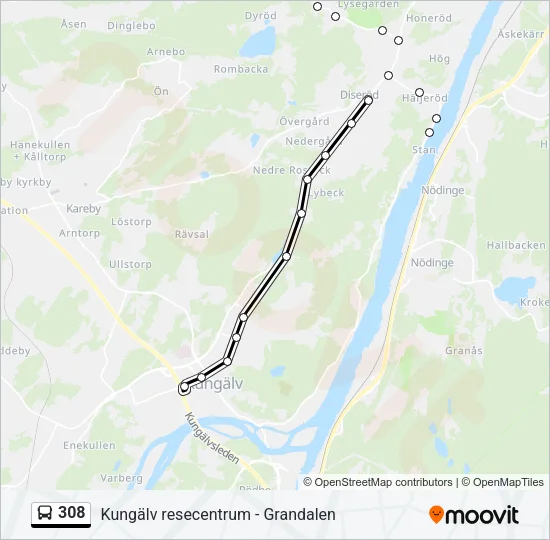 308  Line Map
