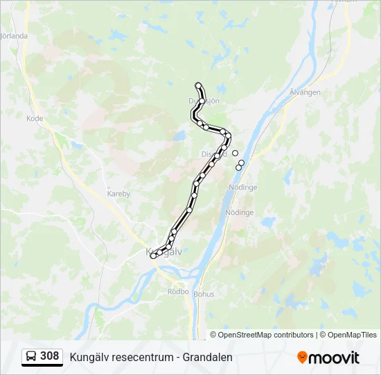 308  Line Map