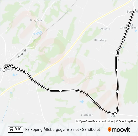 310  Line Map