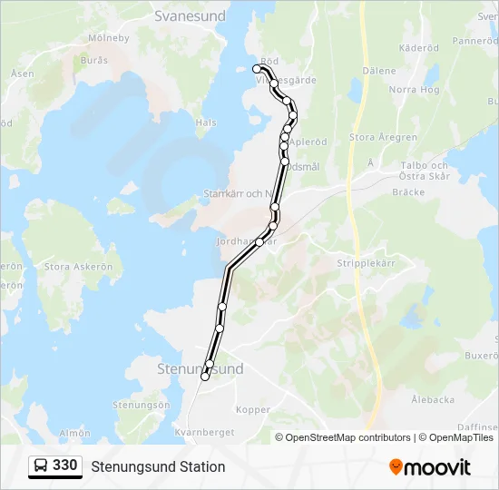 330 Route: Schedules, Stops & Maps - Stenungsund Station (Updated)