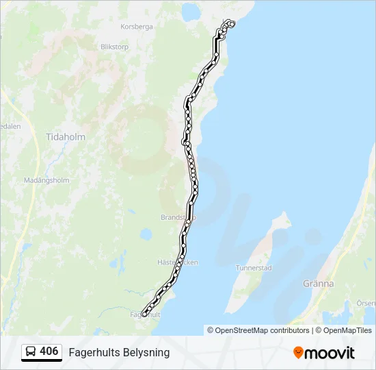 406  Line Map
