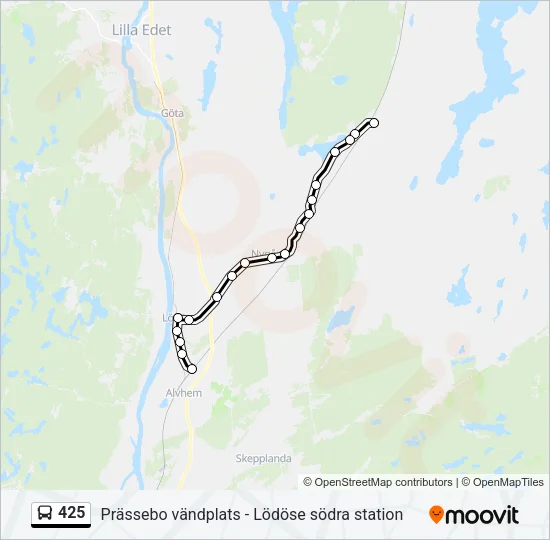 425  Line Map