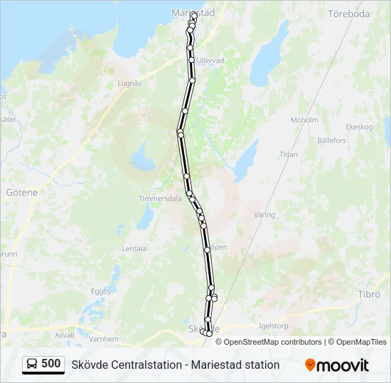 500  Line Map