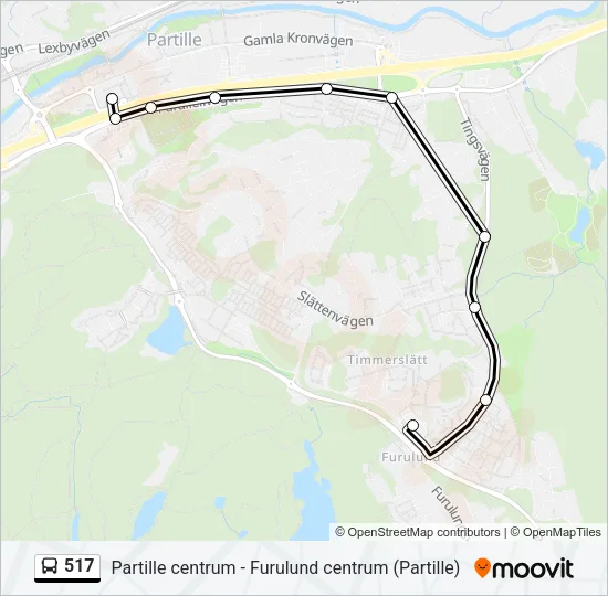 517 Bus Line Map