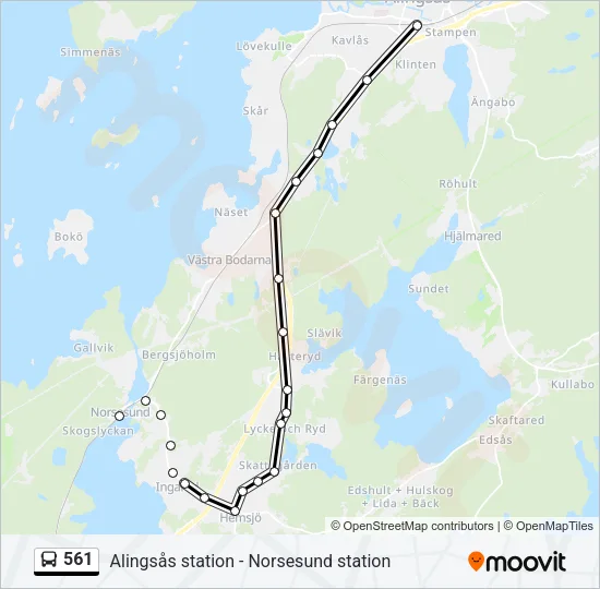 561  Line Map