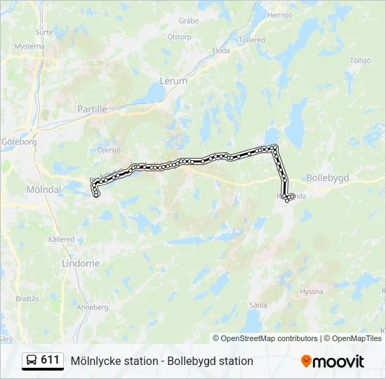 611  Line Map