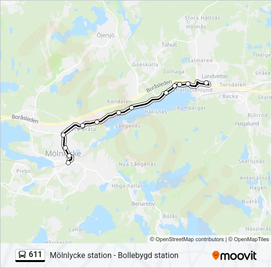 611  Line Map