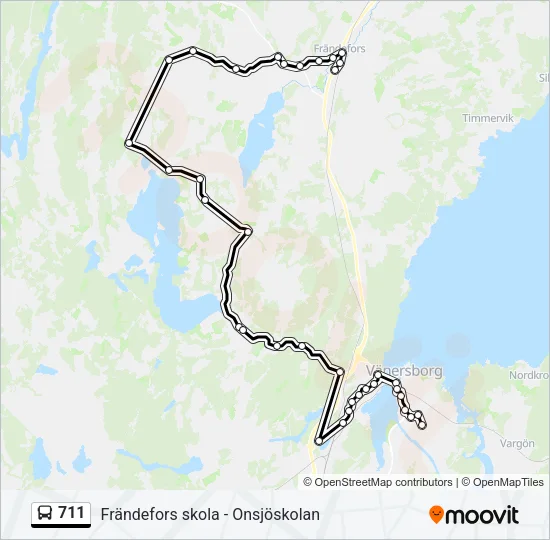 711  Line Map