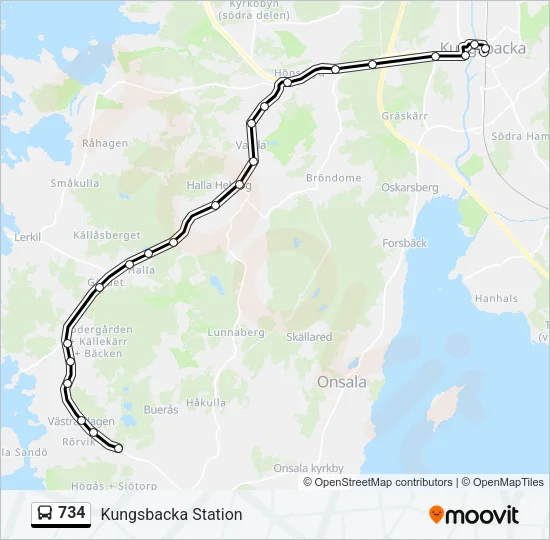 734  Line Map