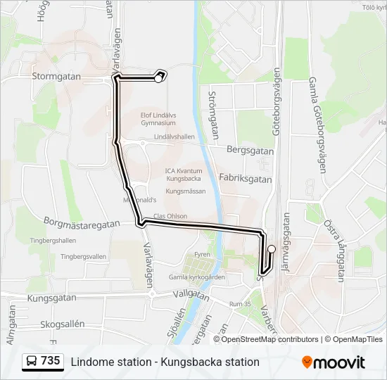 735  Line Map