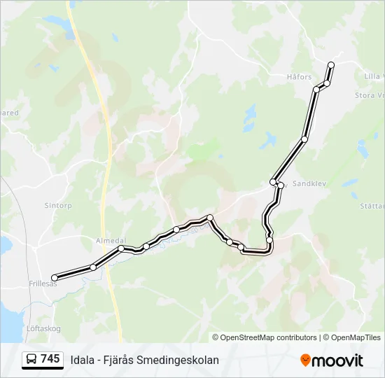 745  Line Map