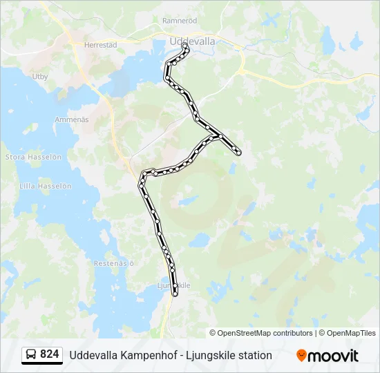 824 Bus Line Map