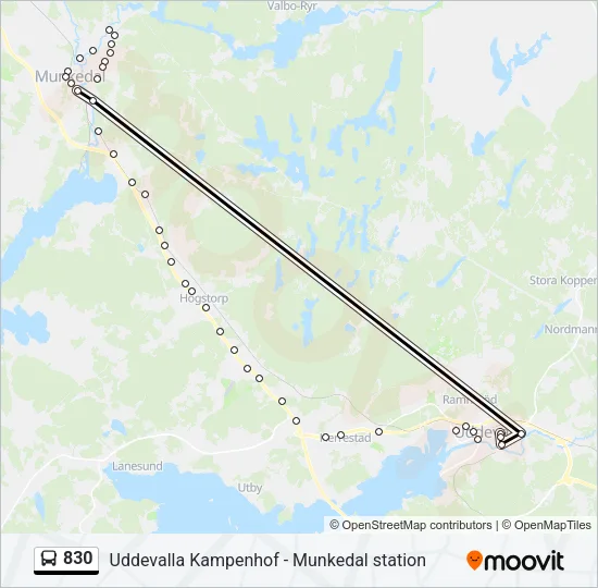 830  Line Map