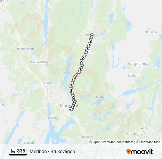 835  Line Map