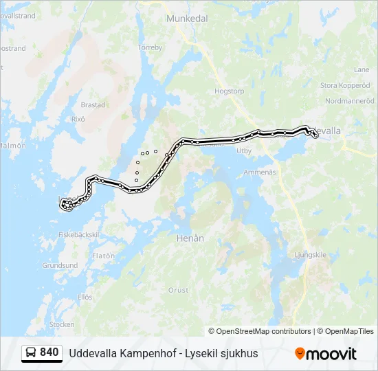 840  Line Map