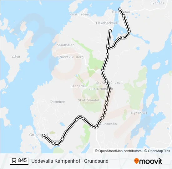 845  Line Map
