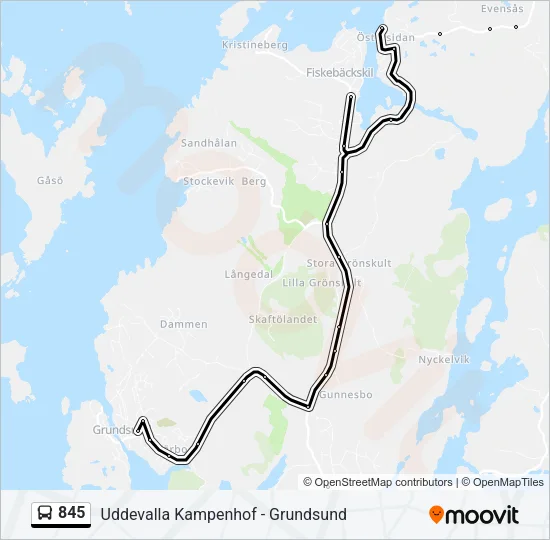 845  Line Map