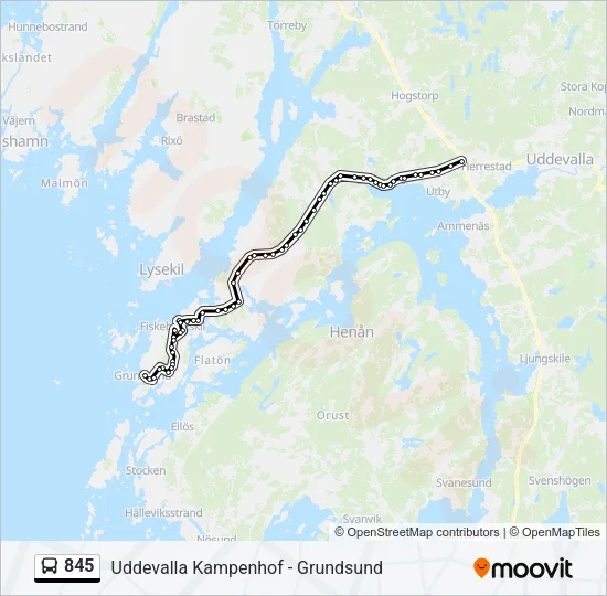 845  Line Map