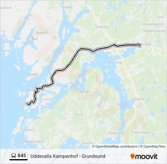 845  Line Map