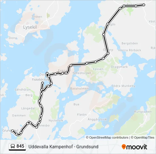 845  Line Map