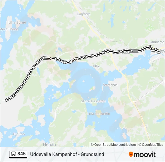 845  Line Map