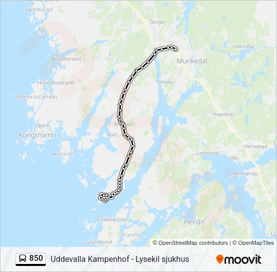 850  Line Map