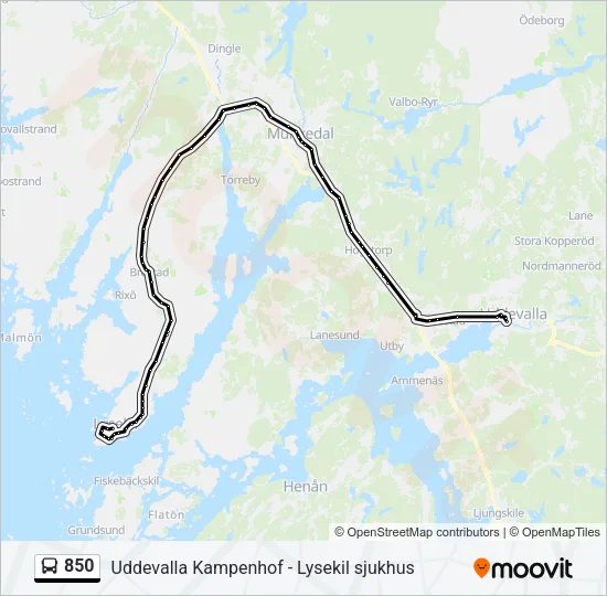 850  Line Map