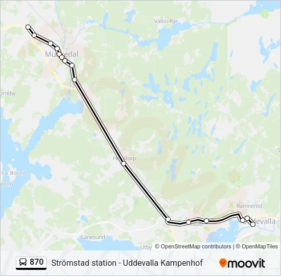 870  Line Map