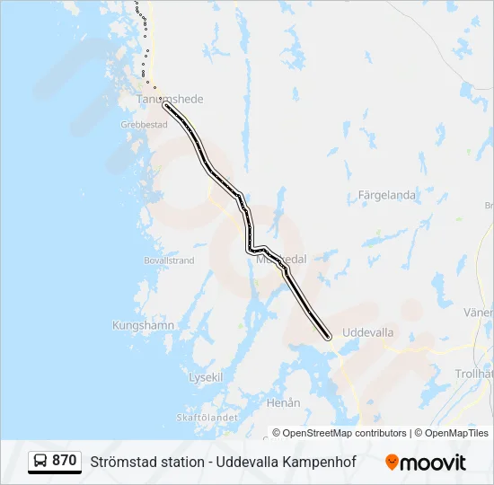 870  Line Map