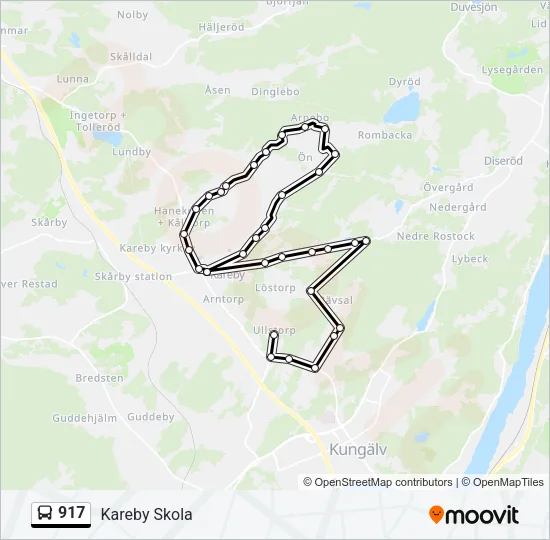 917 Bus Line Map
