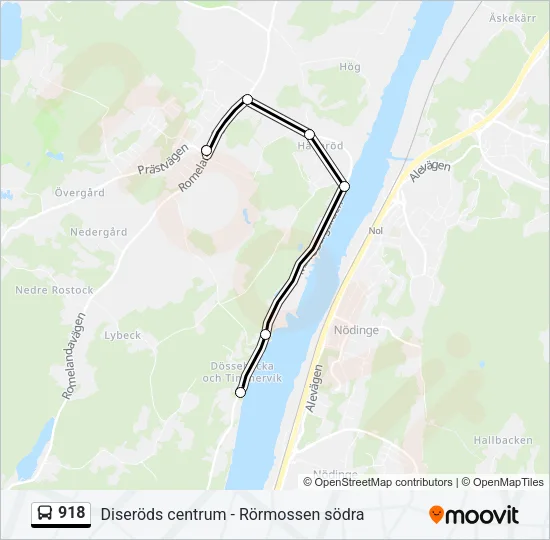 918 Bus Line Map