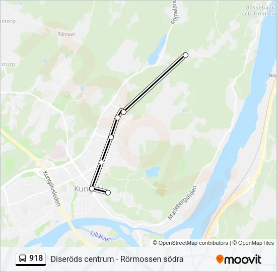 918 Bus Line Map