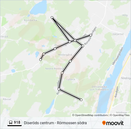 918 Bus Line Map