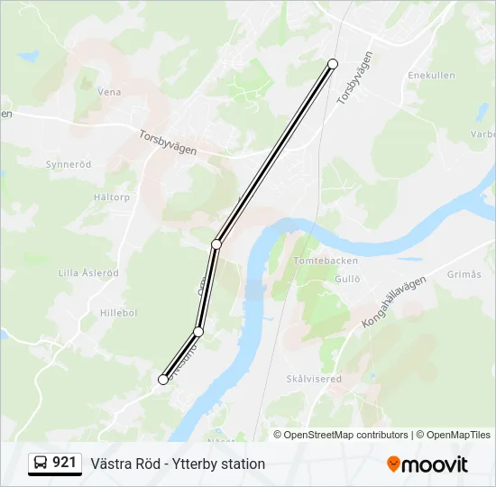 921 Bus Line Map