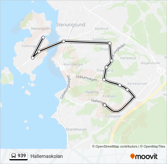 939 Bus Line Map