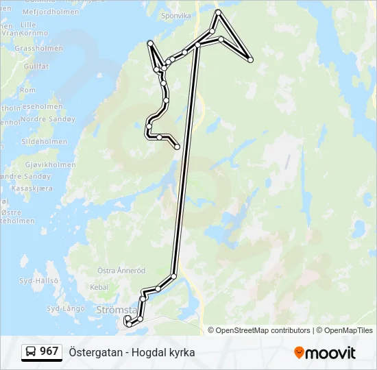 967 Bus Line Map