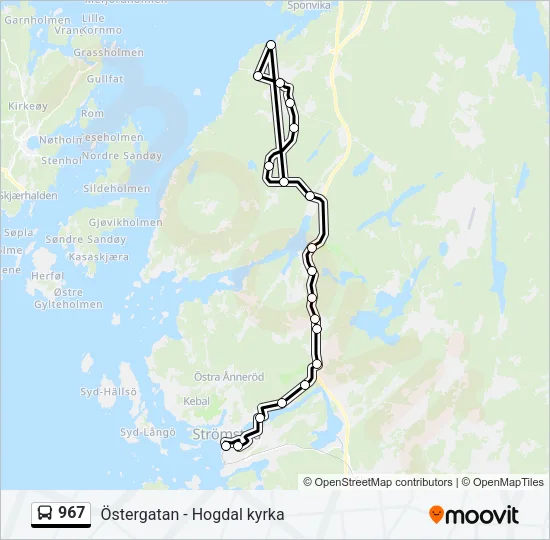 967 Bus Line Map