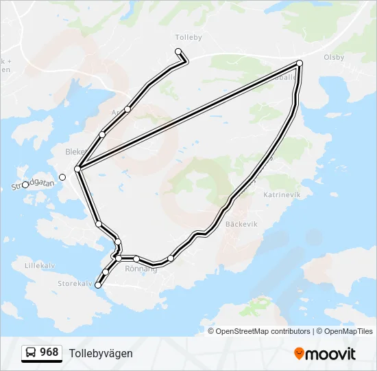 968  Line Map