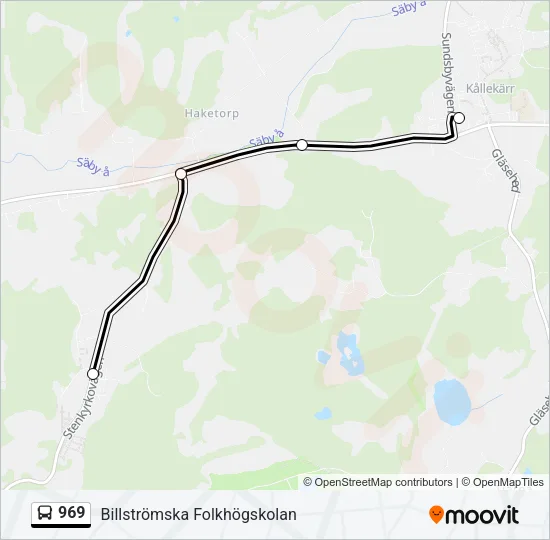 969 Bus Line Map
