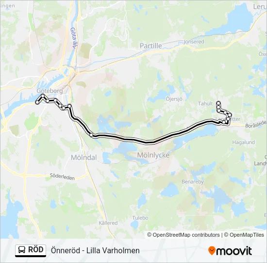 RÖD  Line Map