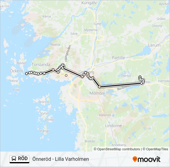 RÖD  Line Map