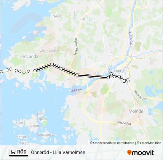 RÖD  Line Map