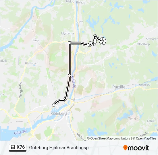 X76  Line Map