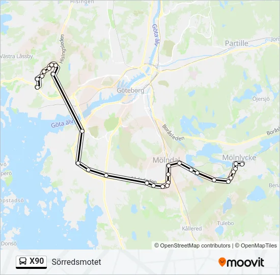 X90  Line Map