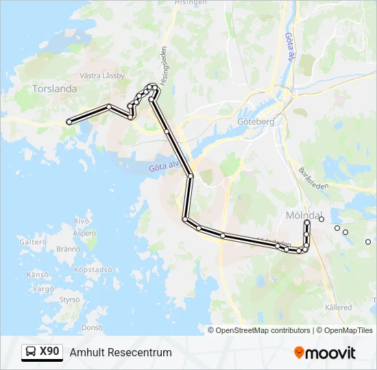 X90  Line Map