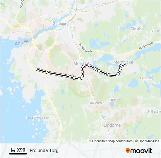 X90  Line Map