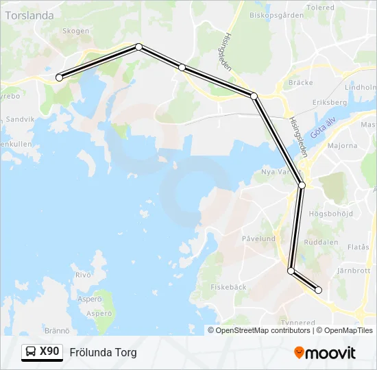 X90  Line Map