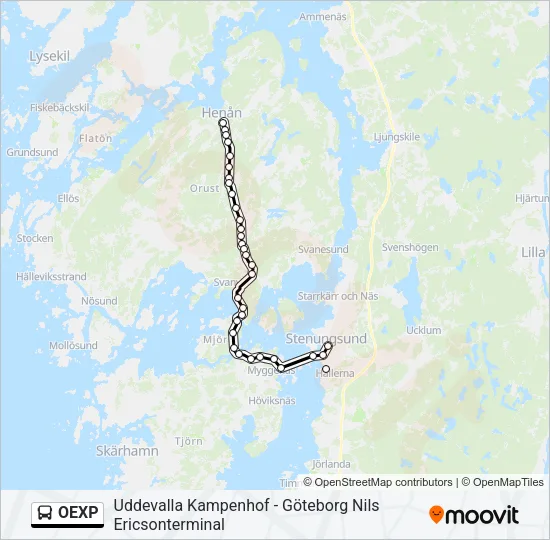 OEXP  Line Map