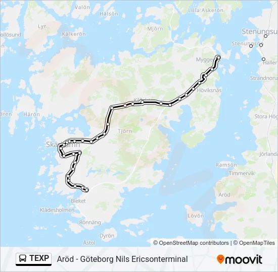 TEXP  Line Map